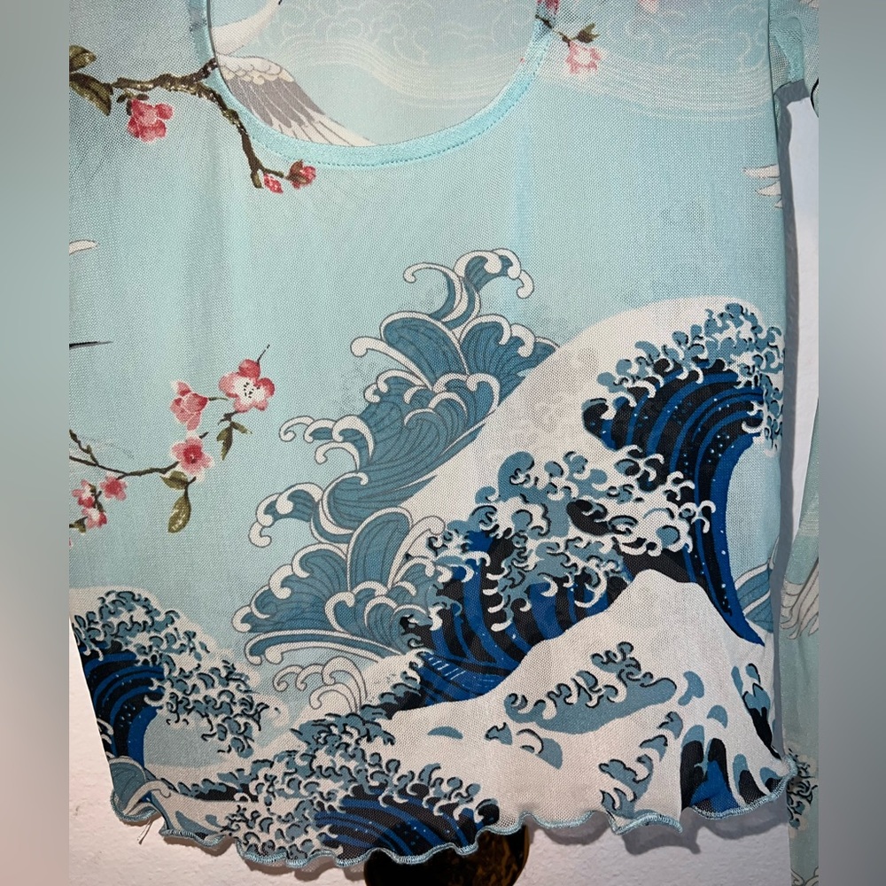 Japanese Style Mesh Top🌊🌸 - Picture 5 of 5